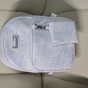 Madden Girl Mini Backpack NWOT Snowflake w/coin purse
